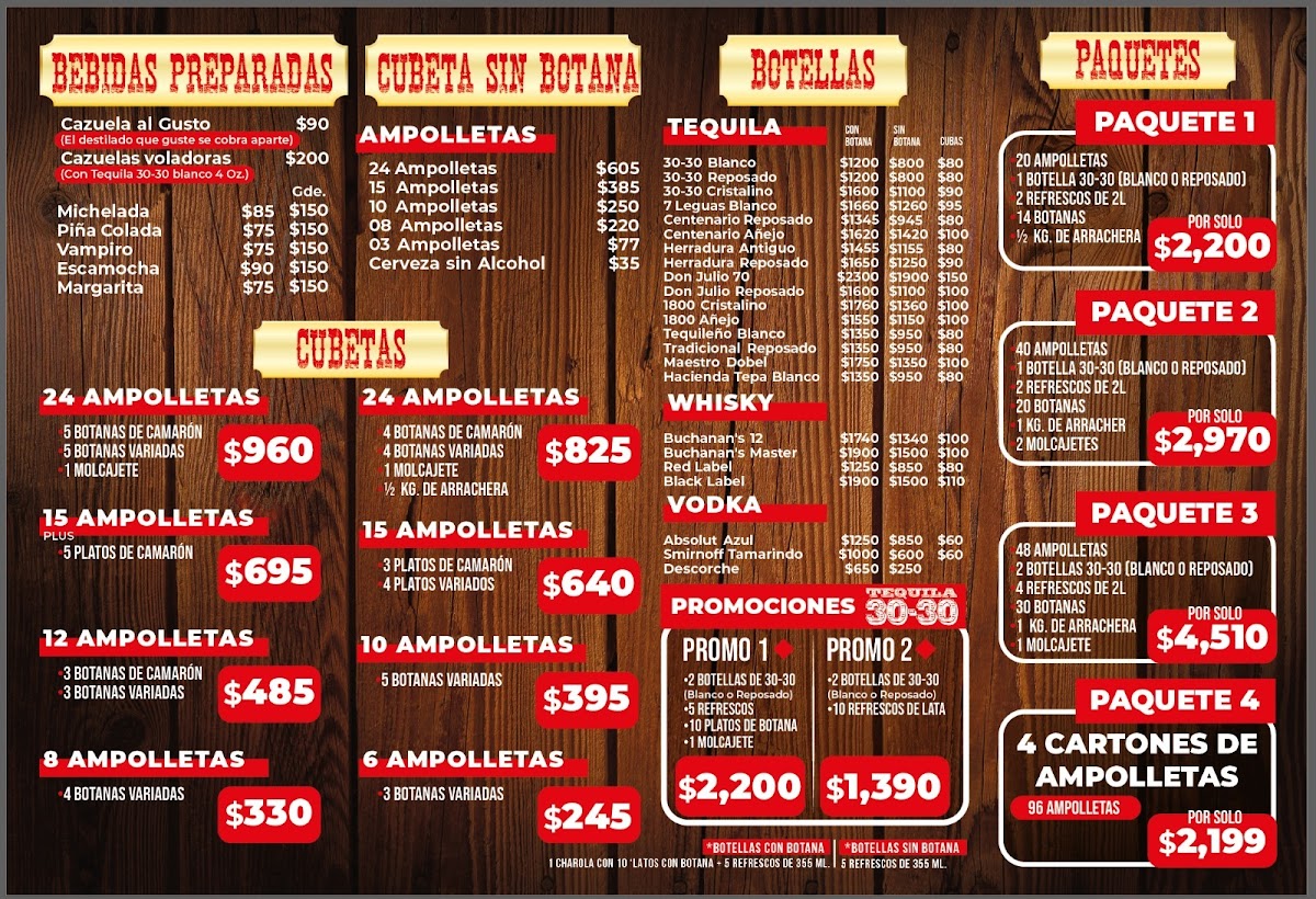 Palapa la mentira Menu - Image 4